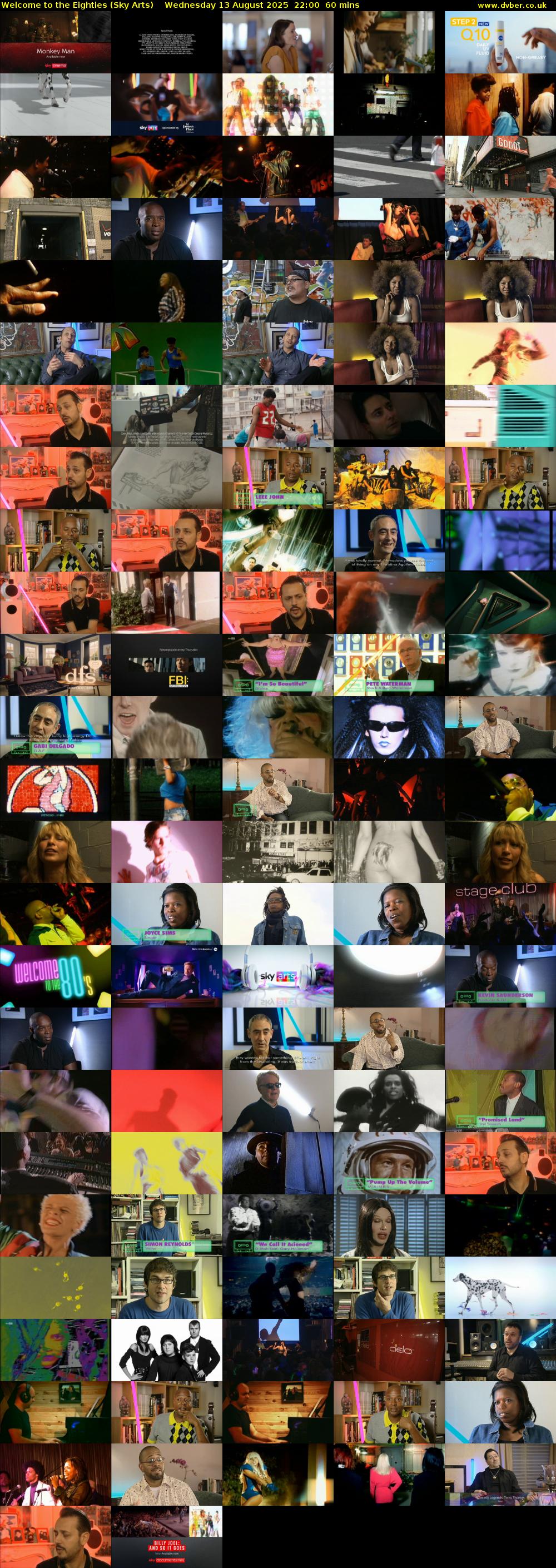 Welcome to the Eighties (Sky Arts) Wednesday 13 August 2025 22:00 - 23:00