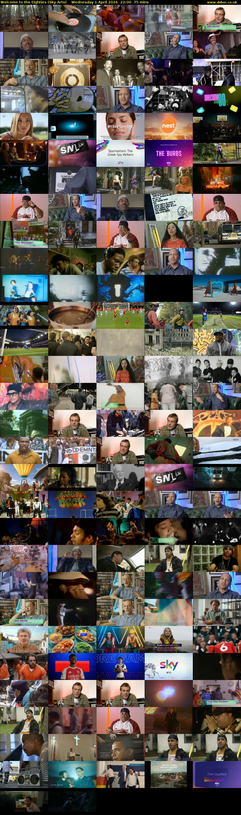 Welcome to the Eighties (Sky Arts) Wednesday 1 April 2026 22:00 - 23:15