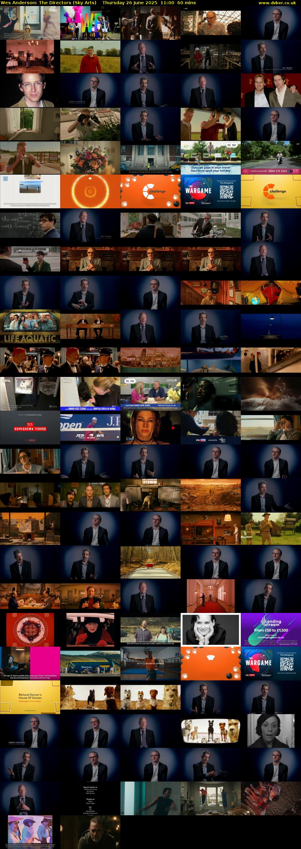Wes Anderson: The Directors (Sky Arts) Thursday 26 June 2025 11:00 - 12:00