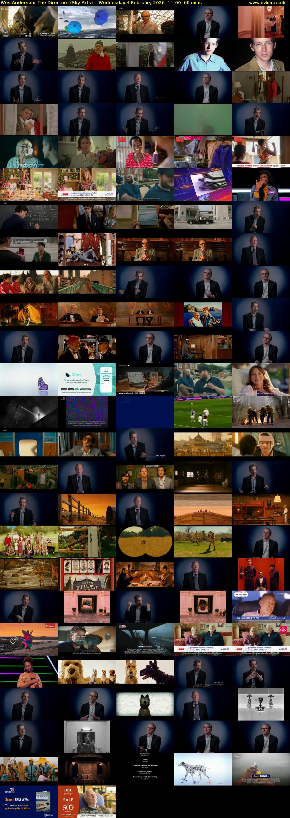 Wes Anderson: The Directors (Sky Arts) Wednesday 4 February 2026 11:00 - 12:00