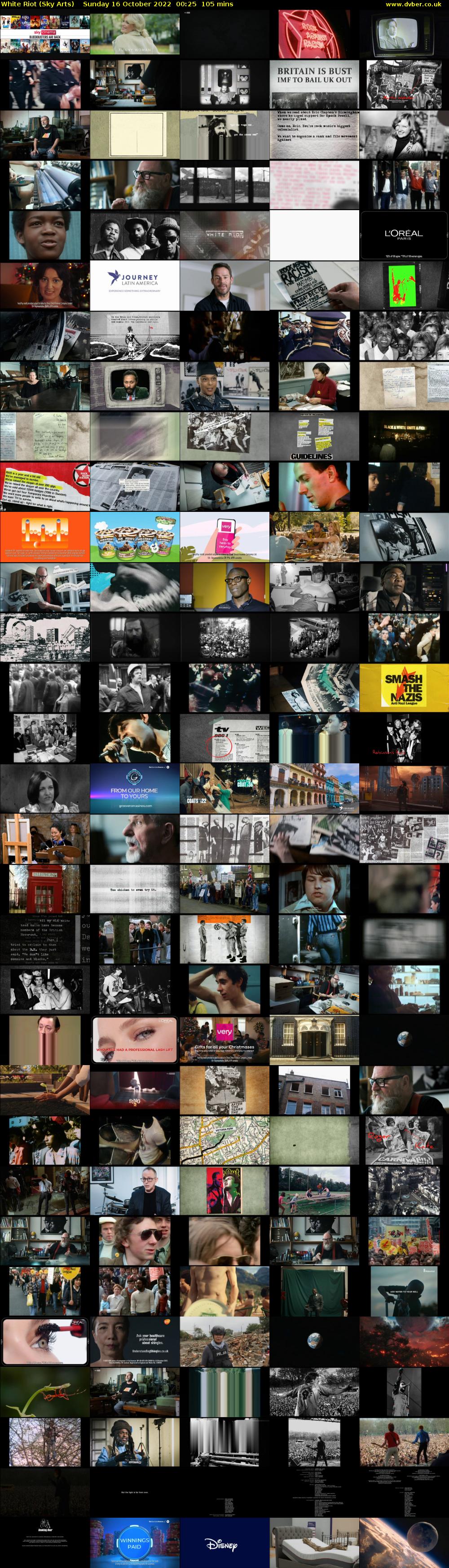 White Riot (Sky Arts) Sunday 16 October 2022 00:25 - 02:10