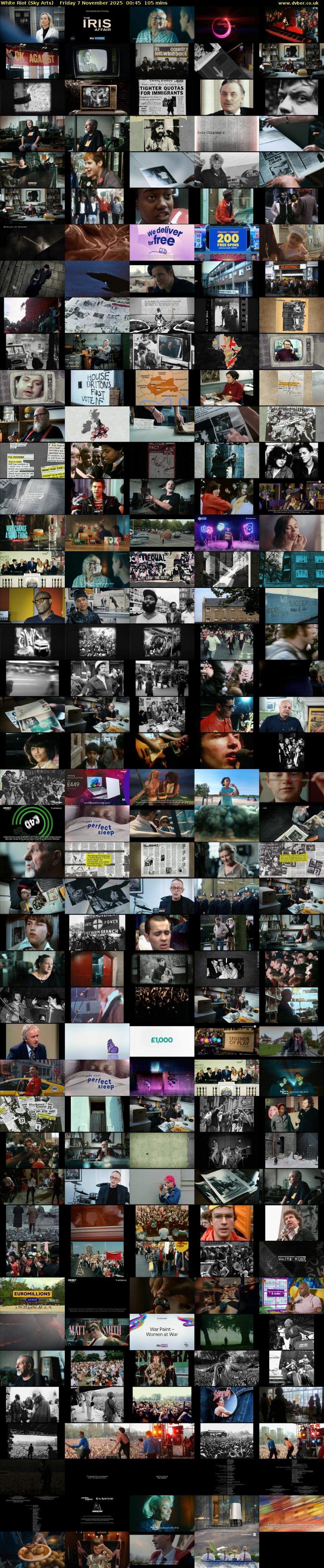 White Riot (Sky Arts) Friday 7 November 2025 00:45 - 02:30