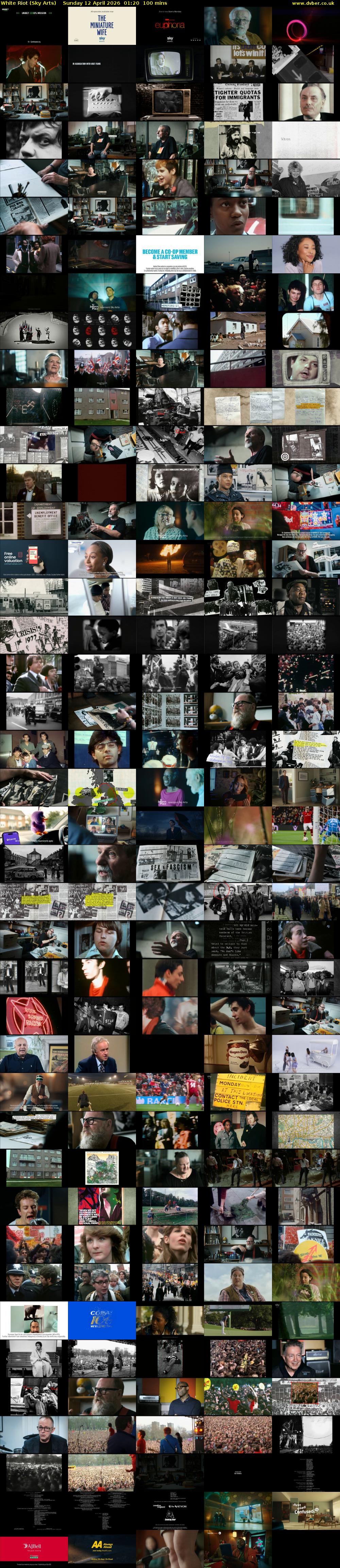 White Riot (Sky Arts) Sunday 12 April 2026 01:20 - 03:00