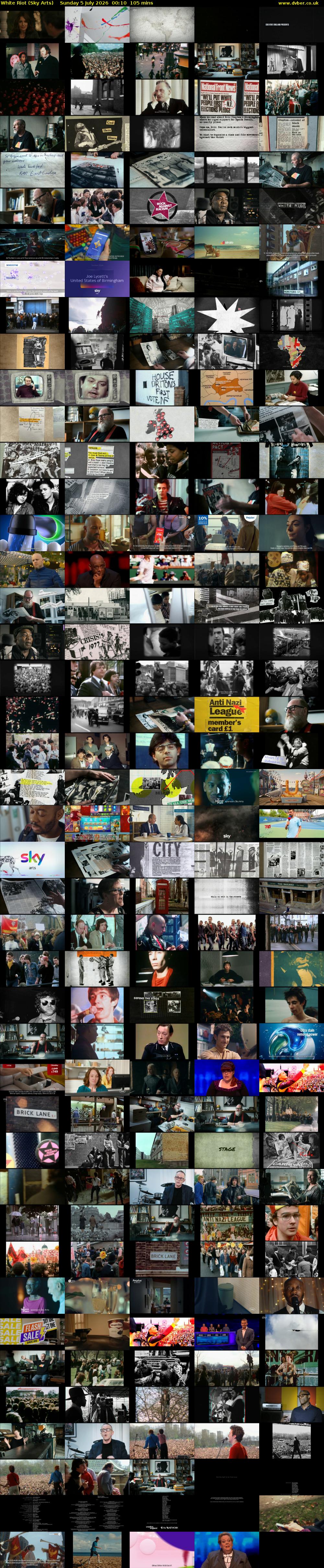 White Riot (Sky Arts) Sunday 5 July 2026 00:10 - 01:55