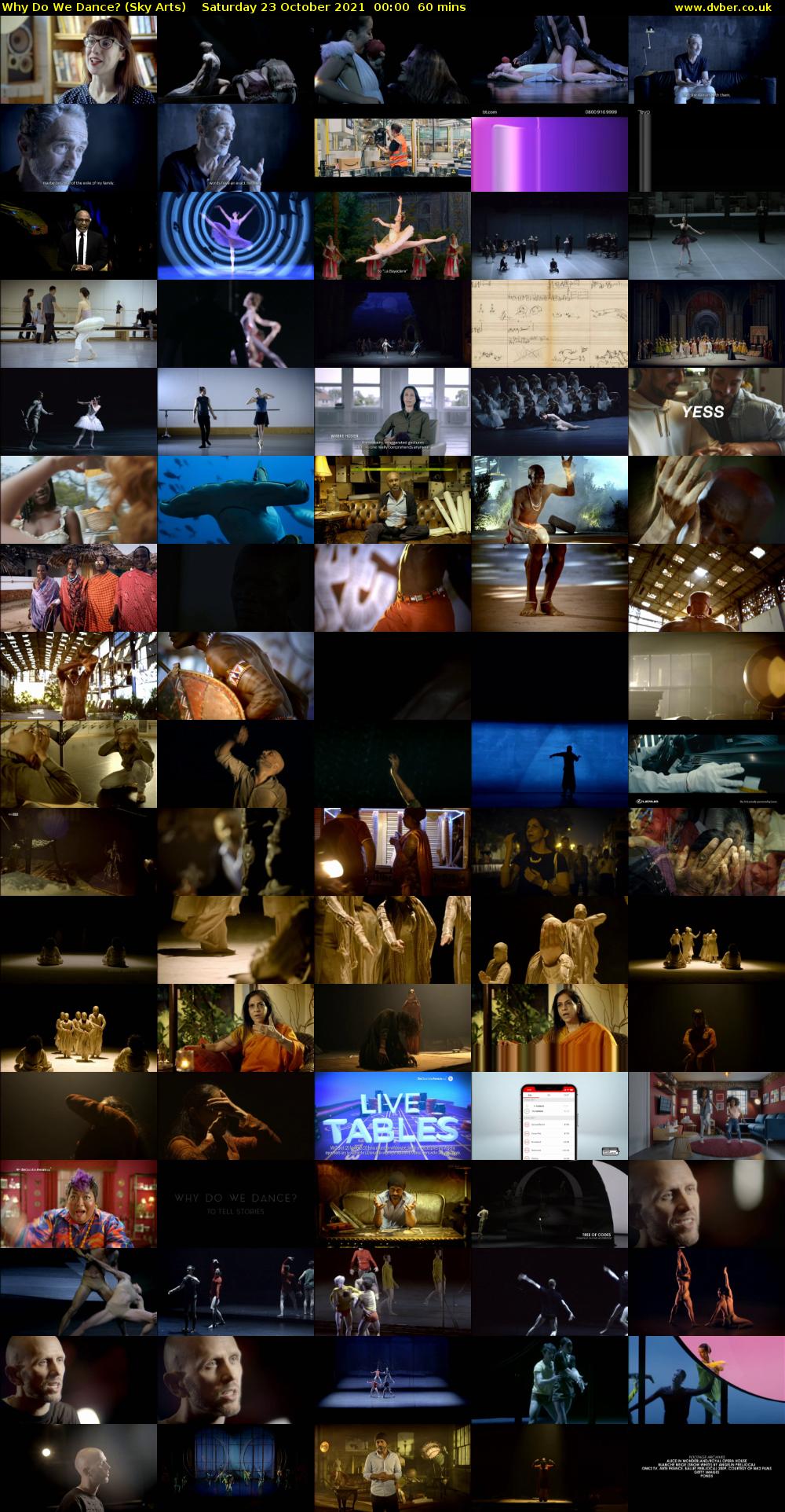 Why Do We Dance? (Sky Arts) Saturday 23 October 2021 00:00 - 01:00