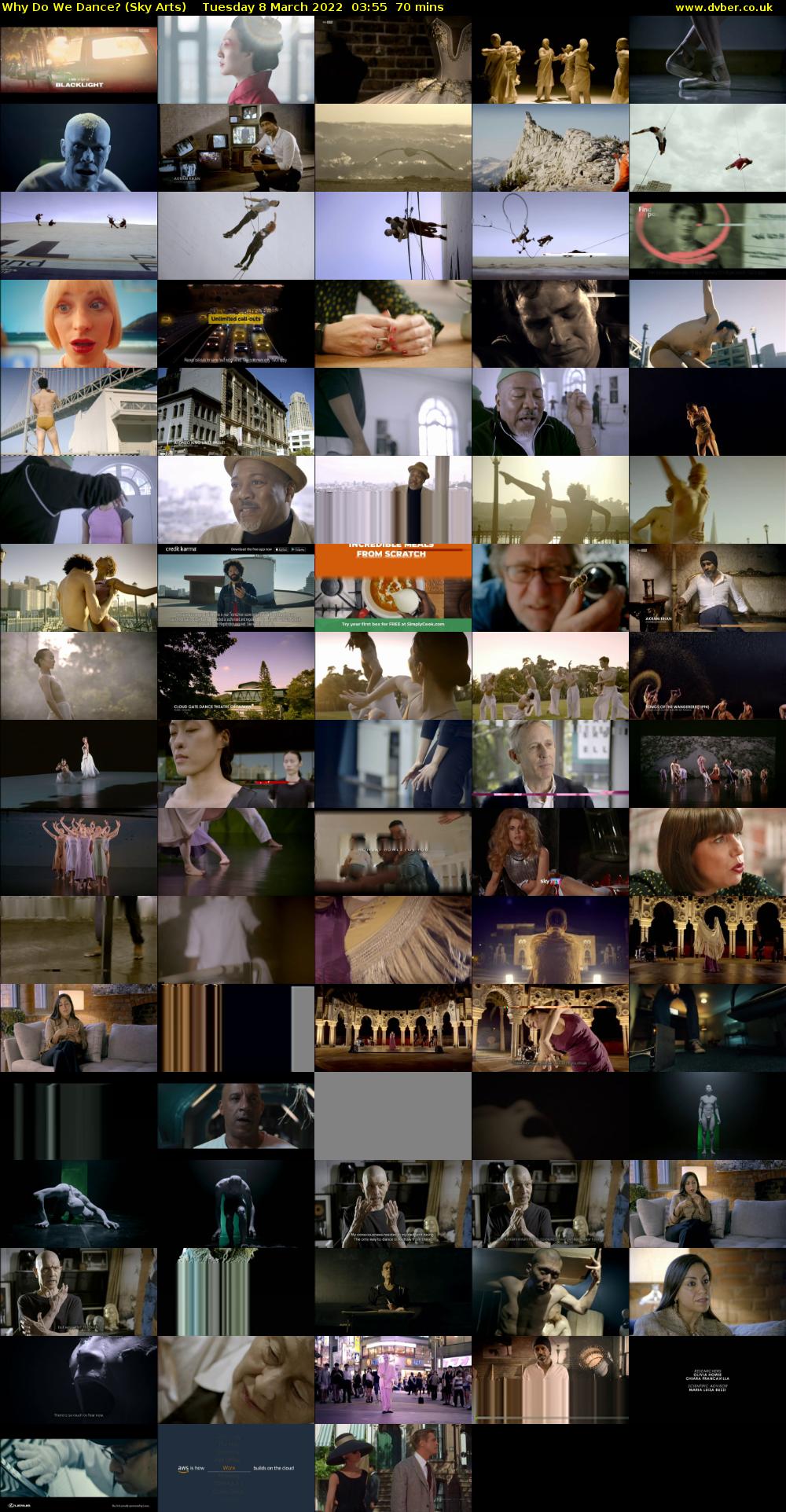Why Do We Dance? (Sky Arts) Tuesday 8 March 2022 03:55 - 05:05