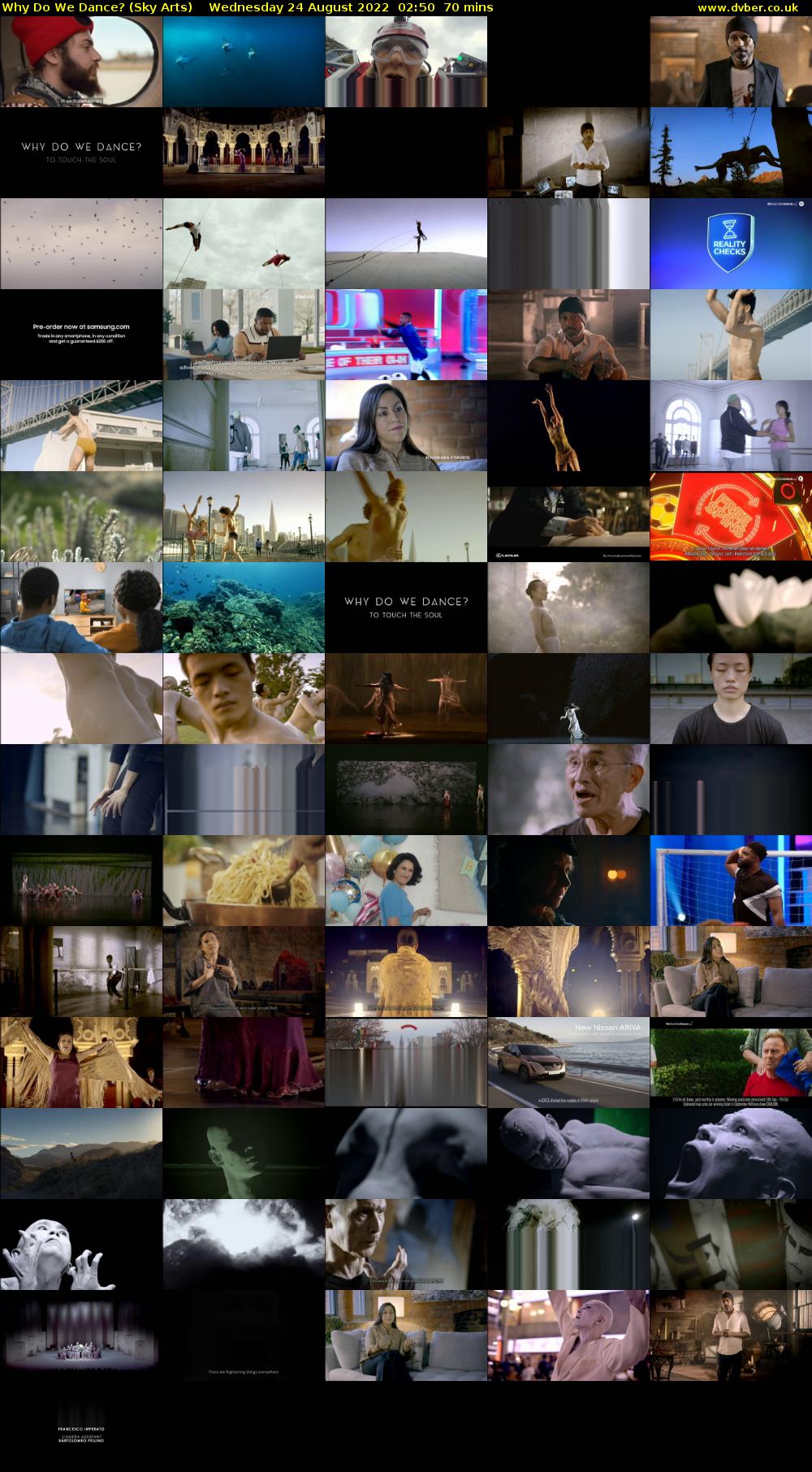 Why Do We Dance? (Sky Arts) Wednesday 24 August 2022 02:50 - 04:00