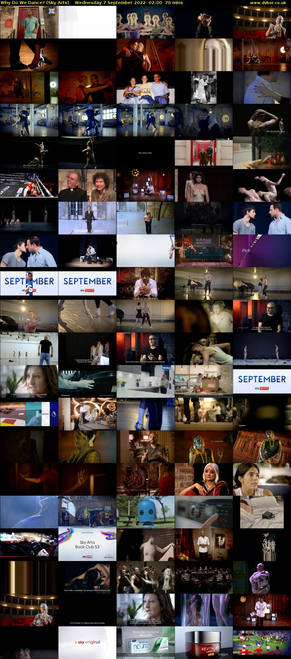 Why Do We Dance? (Sky Arts) Wednesday 7 September 2022 02:00 - 03:10