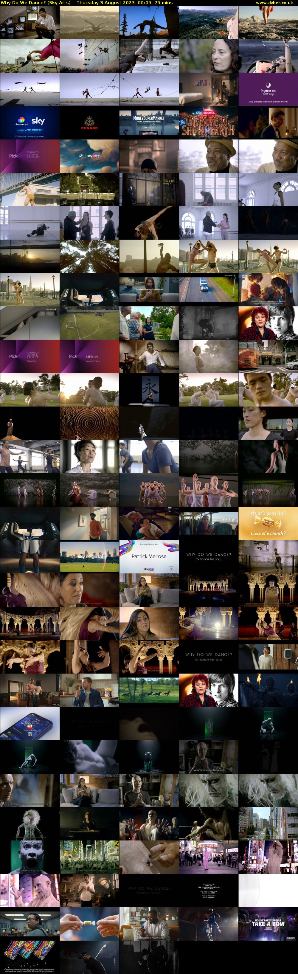 Why Do We Dance? (Sky Arts) Thursday 3 August 2023 00:05 - 01:20