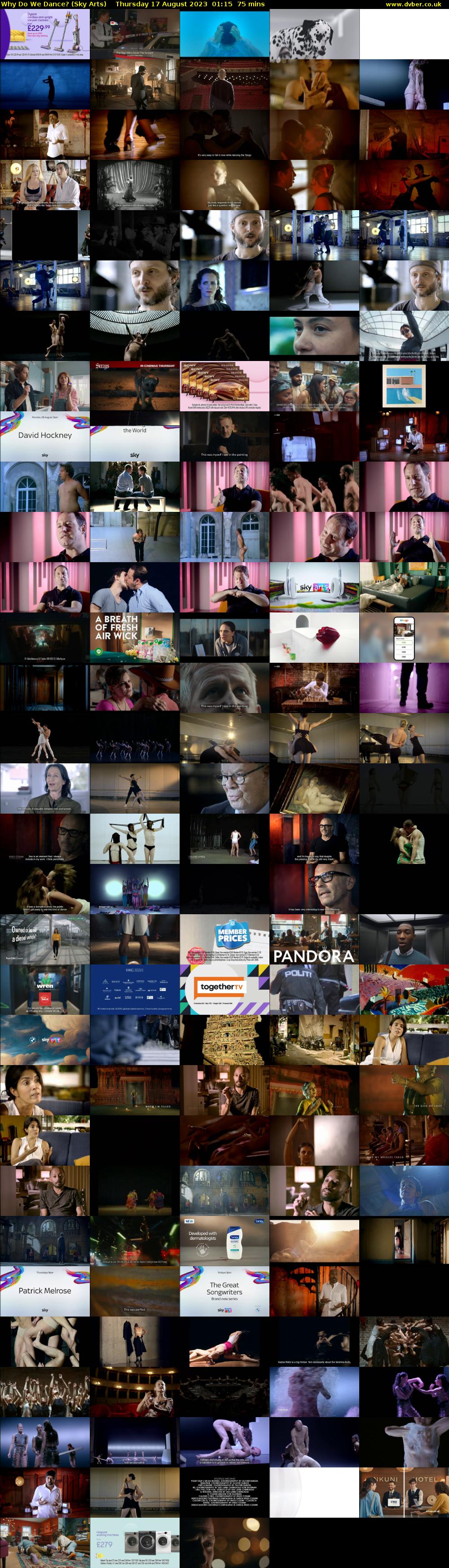 Why Do We Dance? (Sky Arts) Thursday 17 August 2023 01:15 - 02:30