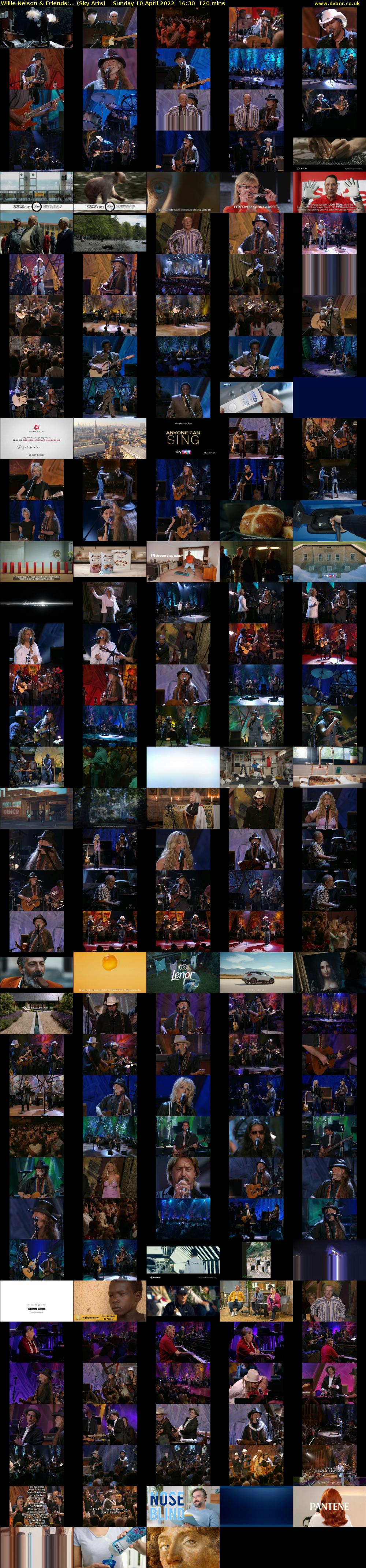Willie Nelson & Friends:... (Sky Arts) Sunday 10 April 2022 16:30 - 18:30