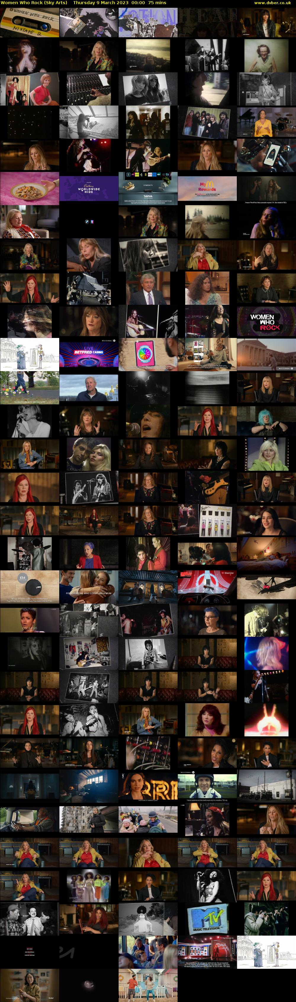 Women Who Rock (Sky Arts) Thursday 9 March 2023 00:00 - 01:15