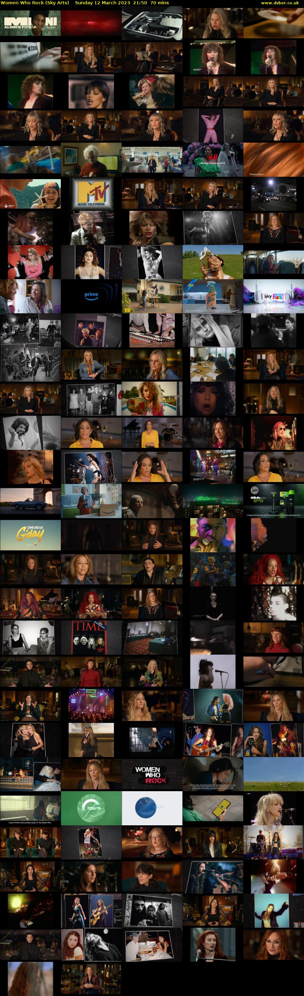 Women Who Rock (Sky Arts) Sunday 12 March 2023 21:50 - 23:00