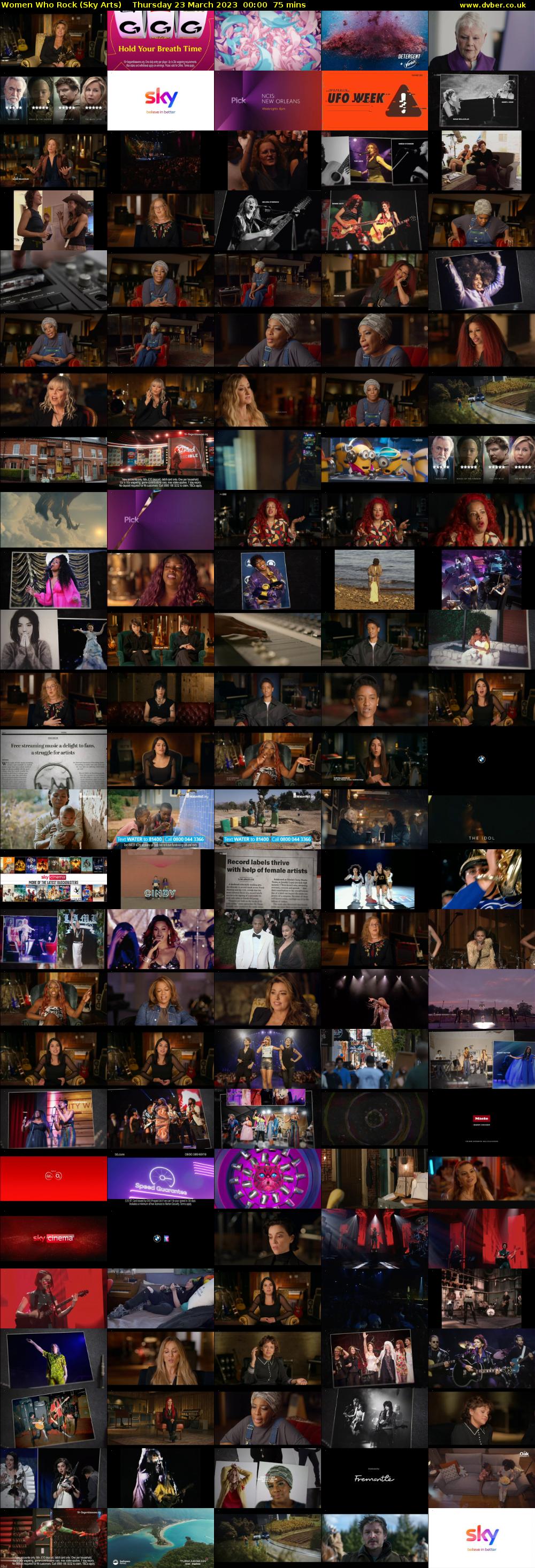 Women Who Rock (Sky Arts) Thursday 23 March 2023 00:00 - 01:15