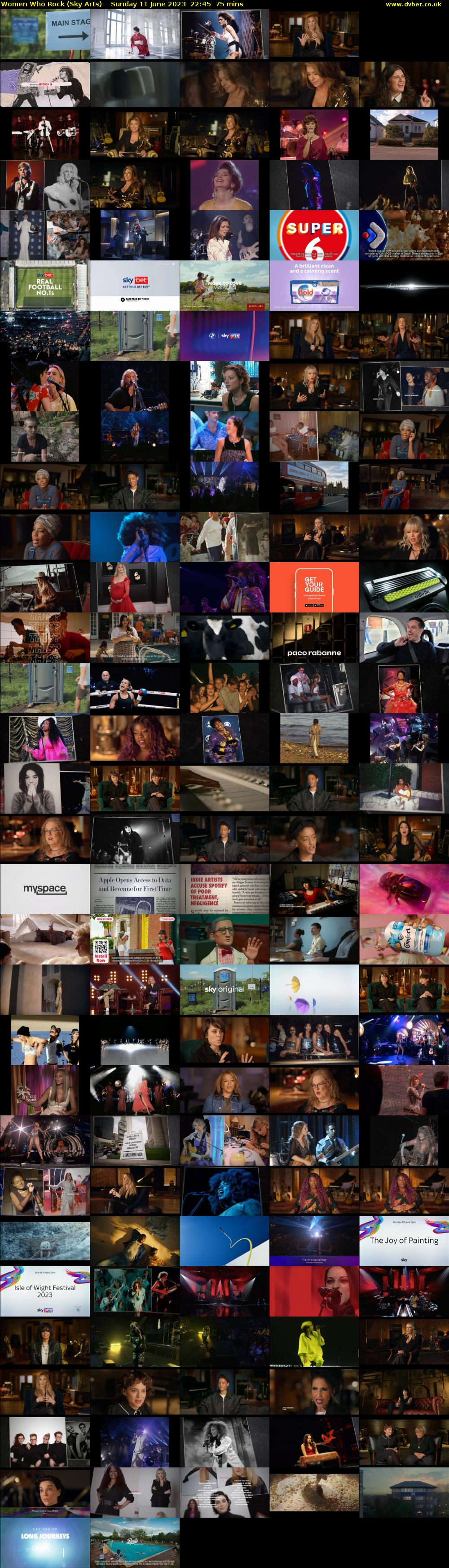 Women Who Rock (Sky Arts) Sunday 11 June 2023 22:45 - 00:00