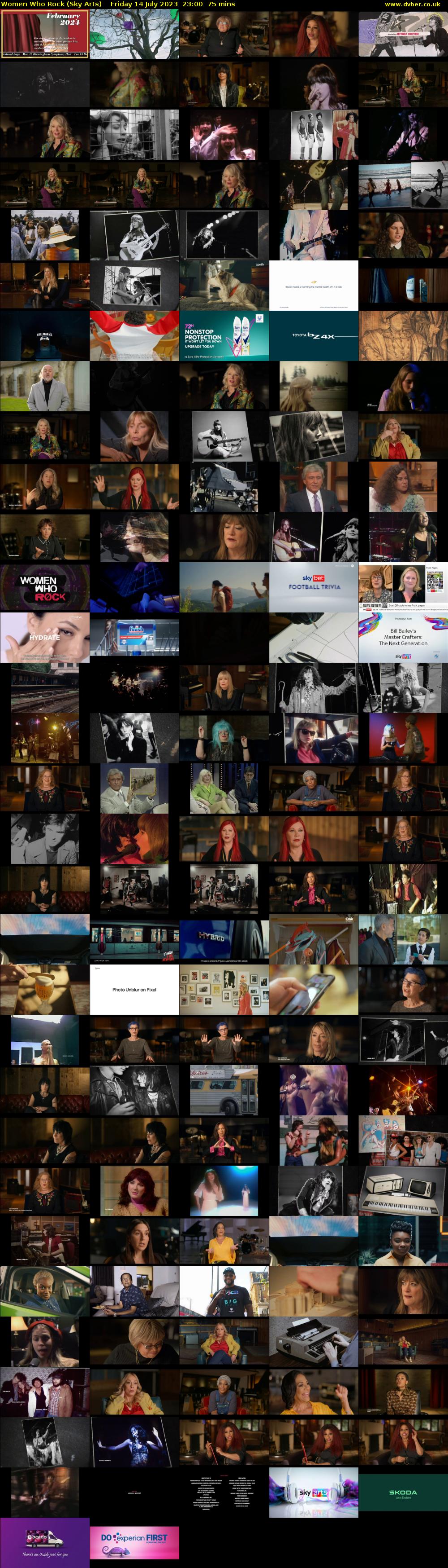 Women Who Rock (Sky Arts) Friday 14 July 2023 23:00 - 00:15
