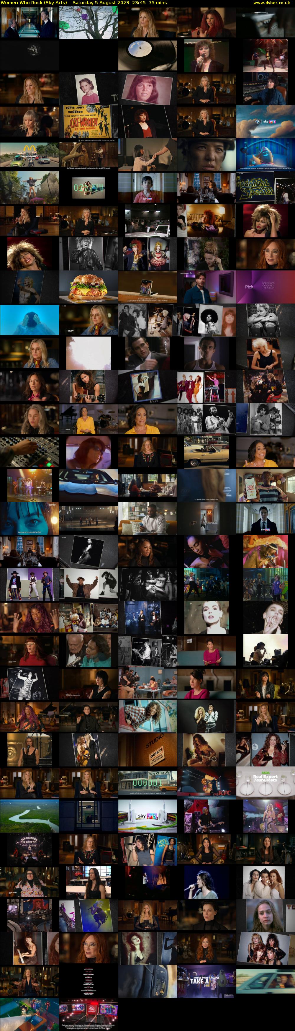 Women Who Rock (Sky Arts) Saturday 5 August 2023 23:45 - 01:00