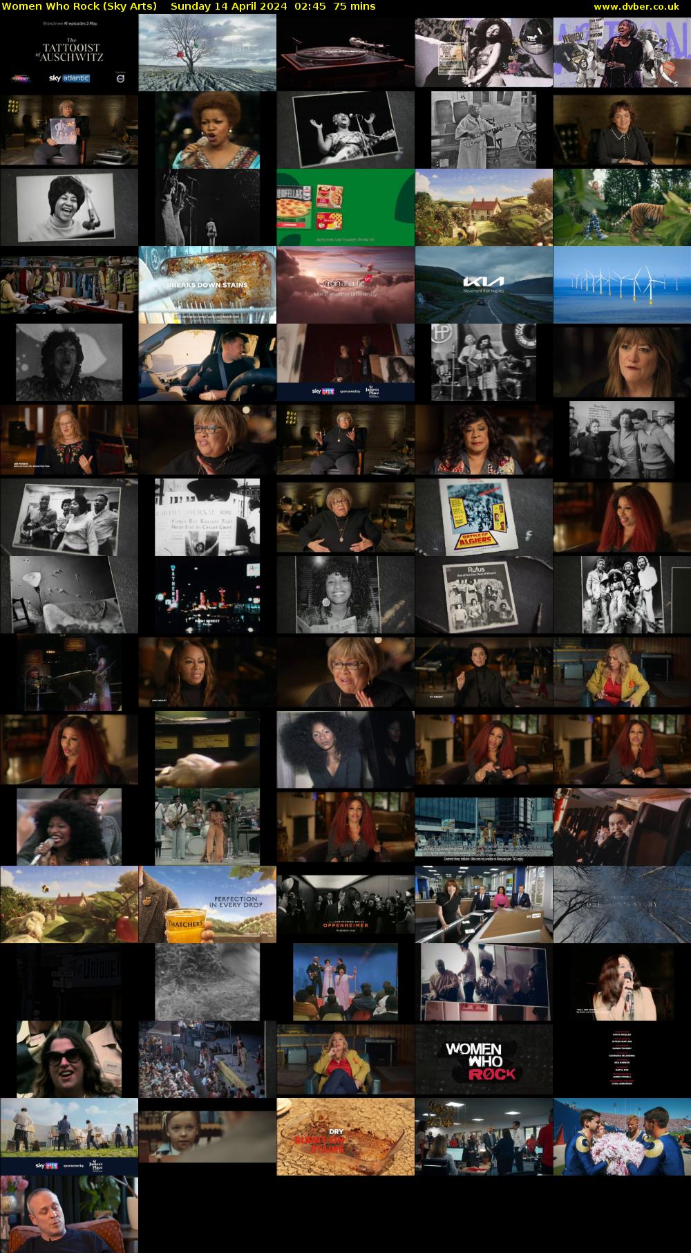 Women Who Rock (Sky Arts) Sunday 14 April 2024 02:45 - 04:00