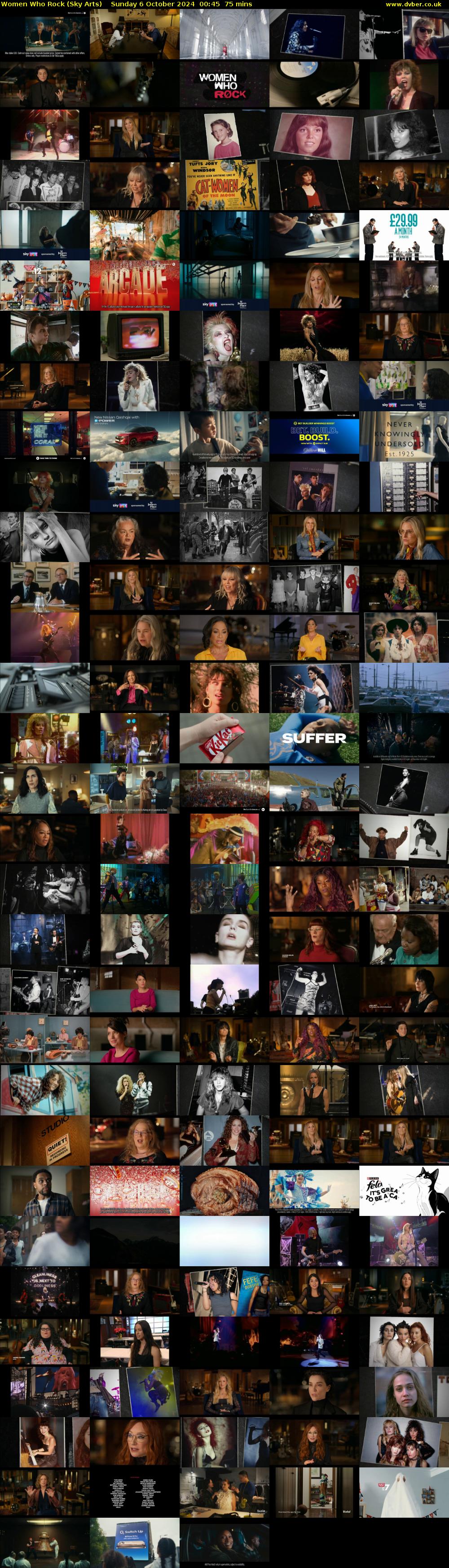 Women Who Rock (Sky Arts) Sunday 6 October 2024 00:45 - 02:00