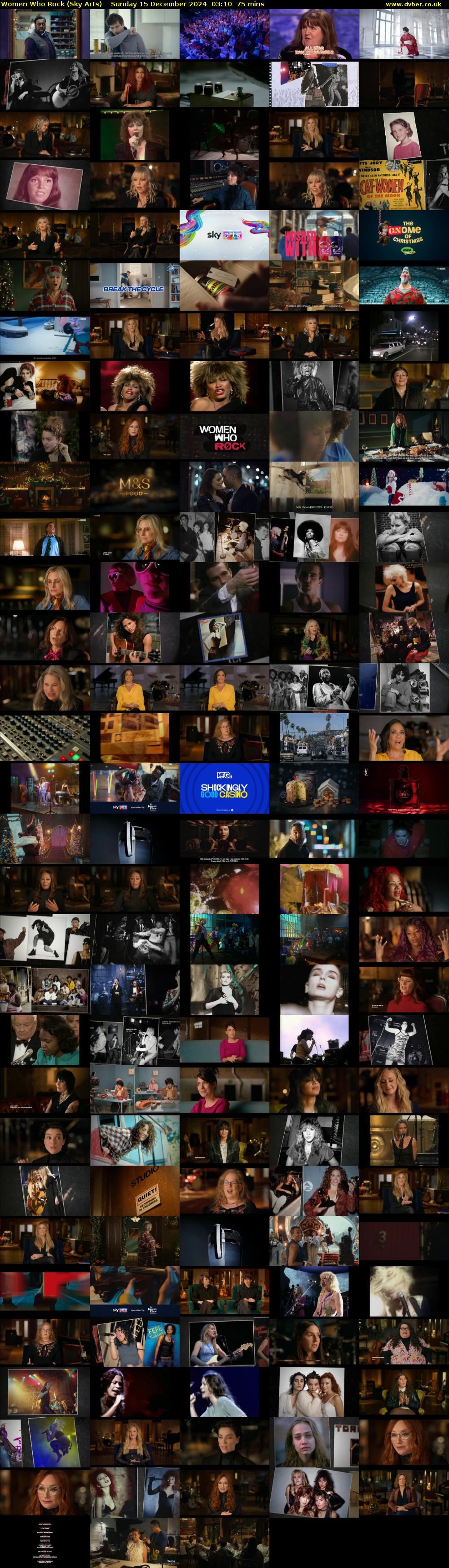 Women Who Rock (Sky Arts) Sunday 15 December 2024 03:10 - 04:25