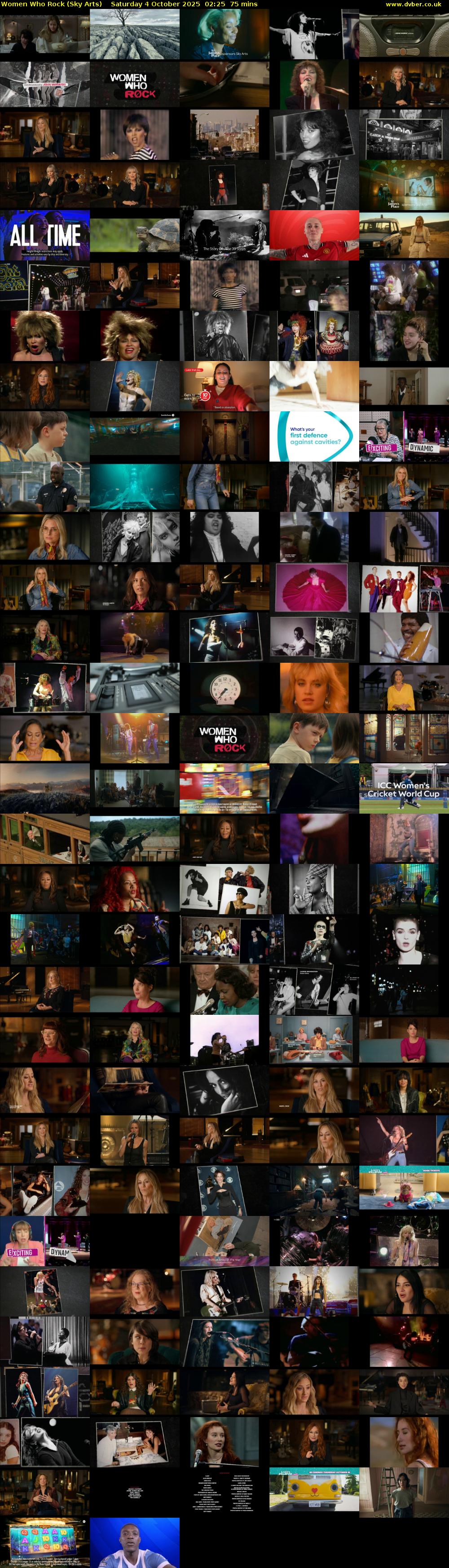 Women Who Rock (Sky Arts) Saturday 4 October 2025 02:25 - 03:40