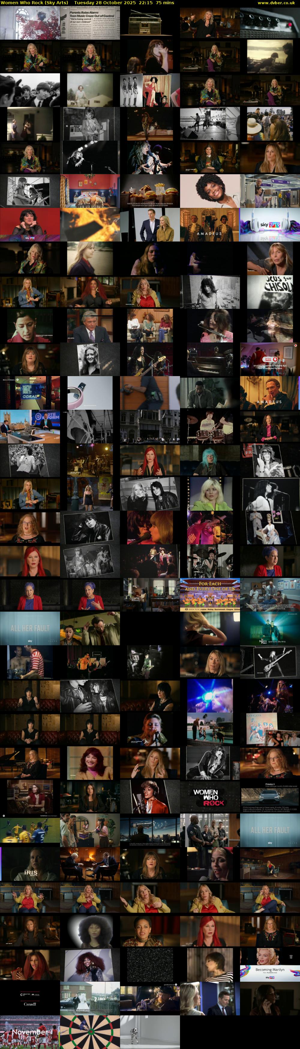 Women Who Rock (Sky Arts) Tuesday 28 October 2025 22:15 - 23:30