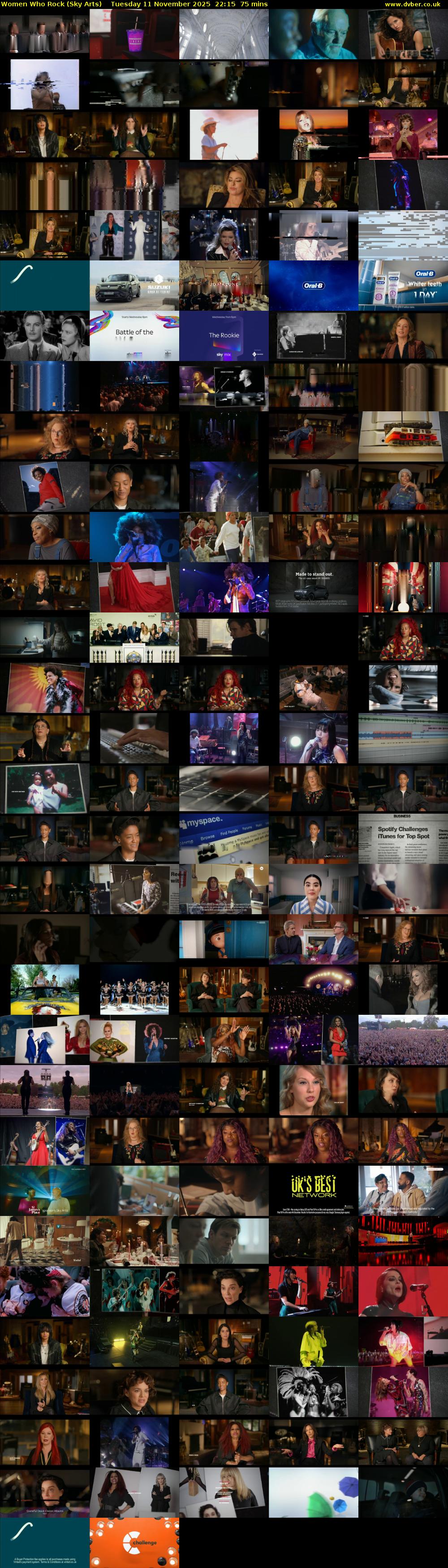 Women Who Rock (Sky Arts) Tuesday 11 November 2025 22:15 - 23:30