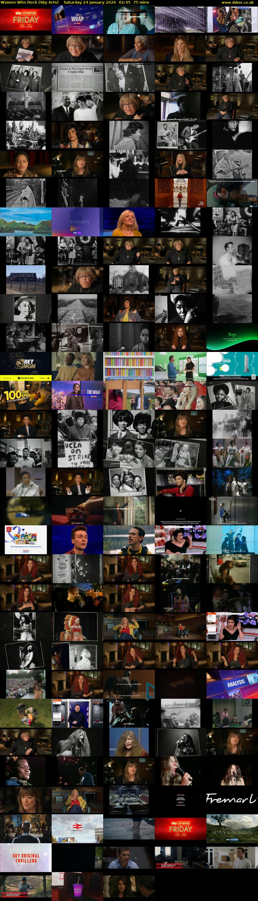 Women Who Rock (Sky Arts) Saturday 24 January 2026 02:45 - 04:00