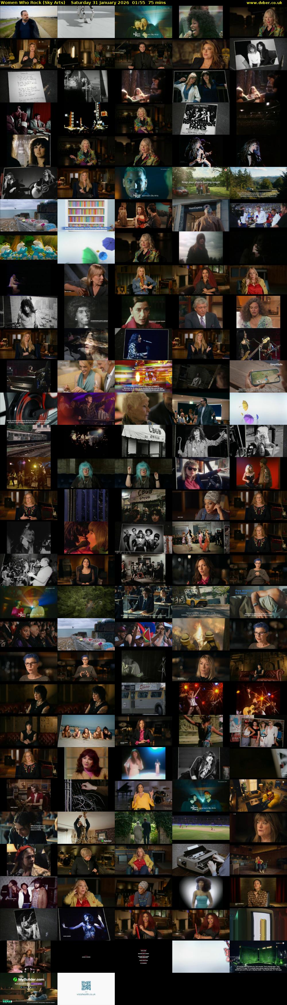 Women Who Rock (Sky Arts) Saturday 31 January 2026 01:55 - 03:10