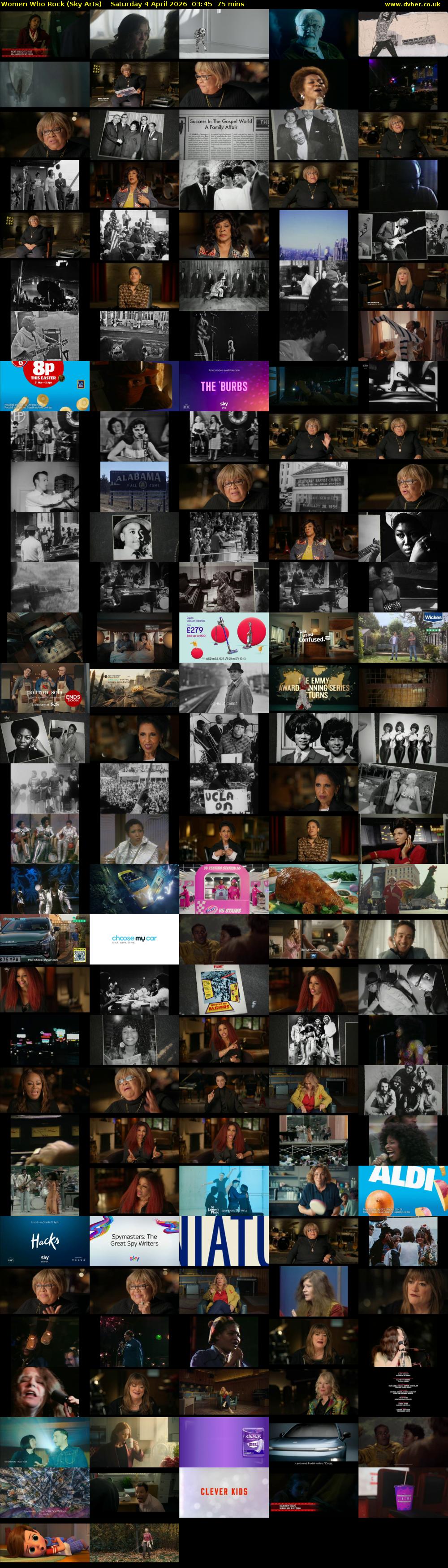 Women Who Rock (Sky Arts) Saturday 4 April 2026 03:45 - 05:00