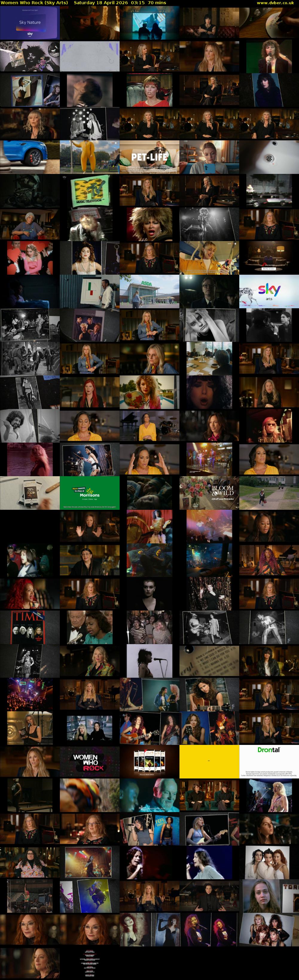 Women Who Rock (Sky Arts) Saturday 18 April 2026 03:15 - 04:25