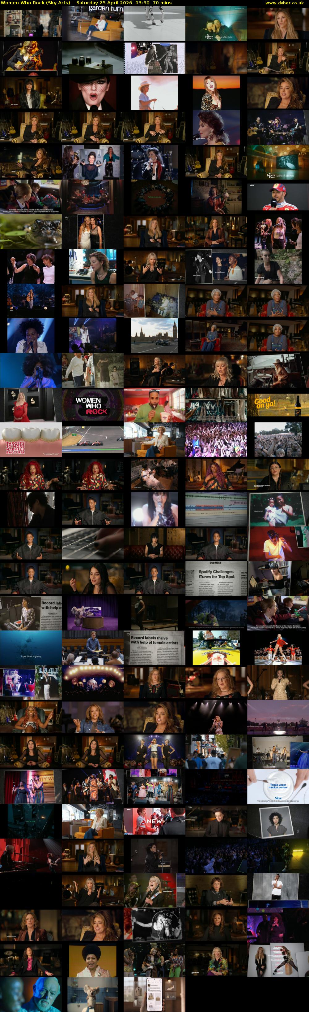 Women Who Rock (Sky Arts) Saturday 25 April 2026 03:50 - 05:00