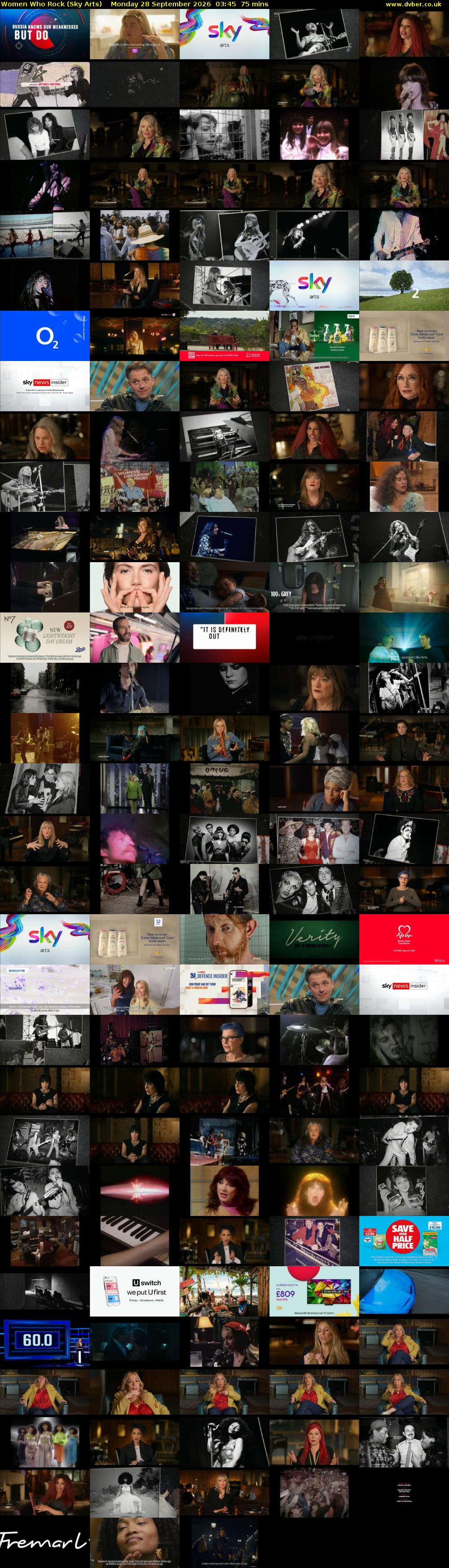 Women Who Rock (Sky Arts) Monday 28 September 2026 03:45 - 05:00