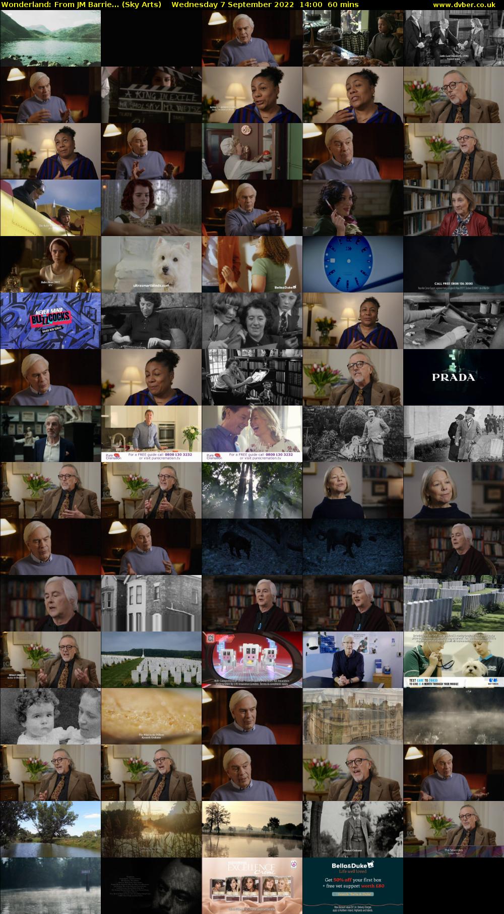 Wonderland: From JM Barrie... (Sky Arts) Wednesday 7 September 2022 14:00 - 15:00