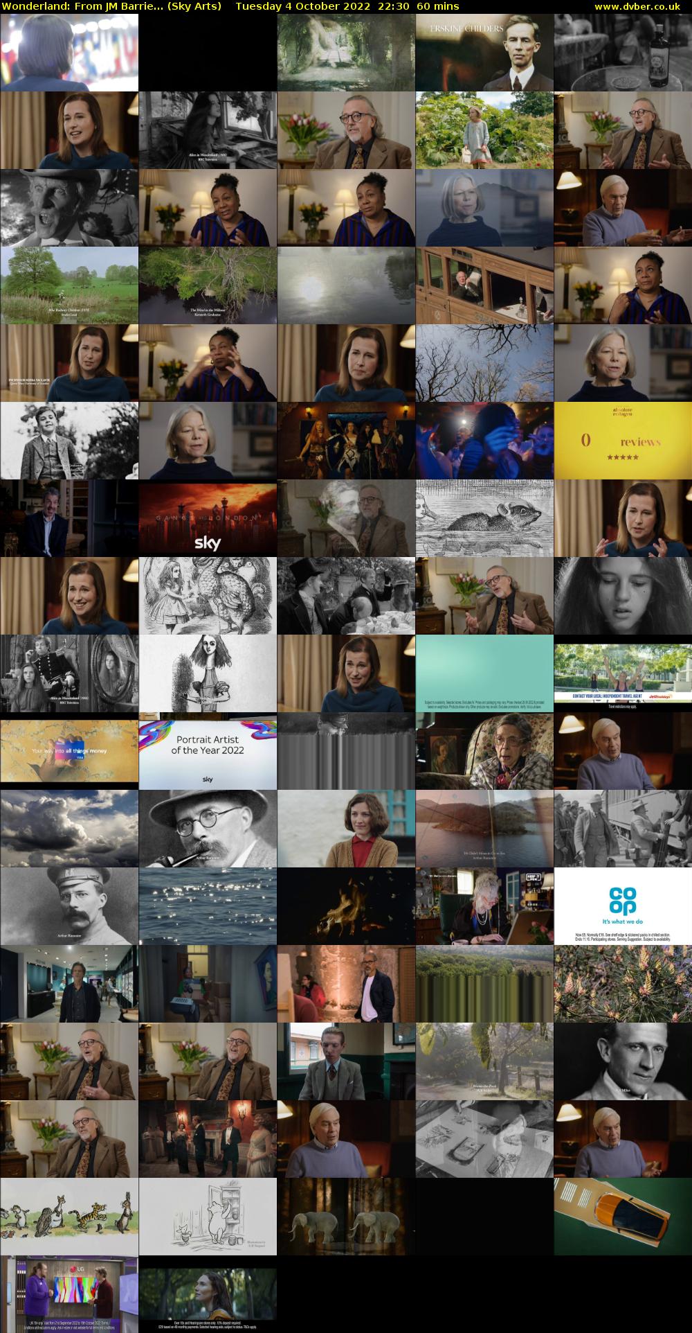 Wonderland: From JM Barrie... (Sky Arts) Tuesday 4 October 2022 22:30 - 23:30