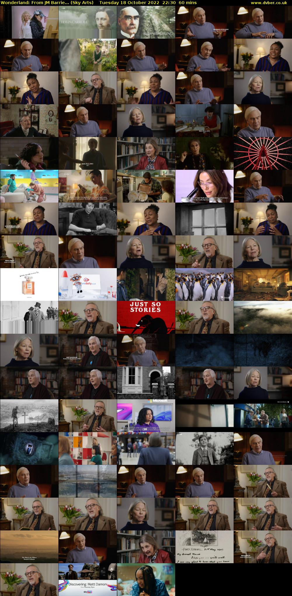 Wonderland: From JM Barrie... (Sky Arts) Tuesday 18 October 2022 22:30 - 23:30