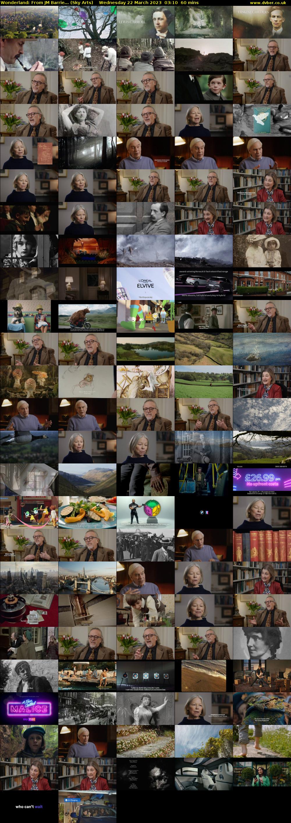 Wonderland: From JM Barrie... (Sky Arts) Wednesday 22 March 2023 03:10 - 04:10