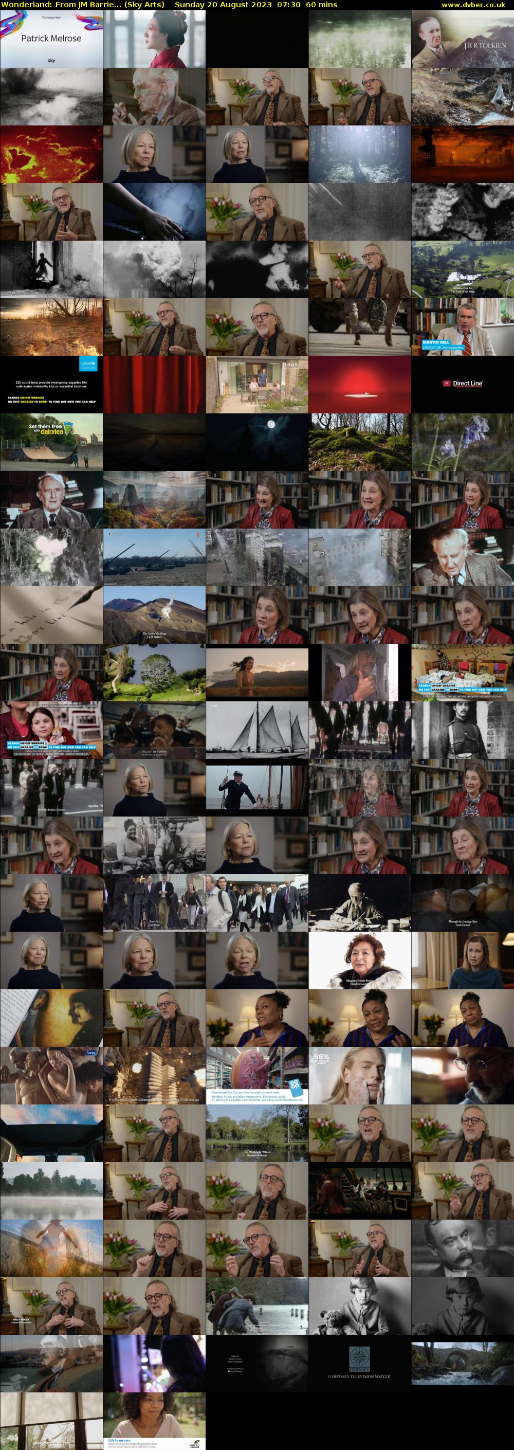 Wonderland: From JM Barrie... (Sky Arts) Sunday 20 August 2023 07:30 - 08:30