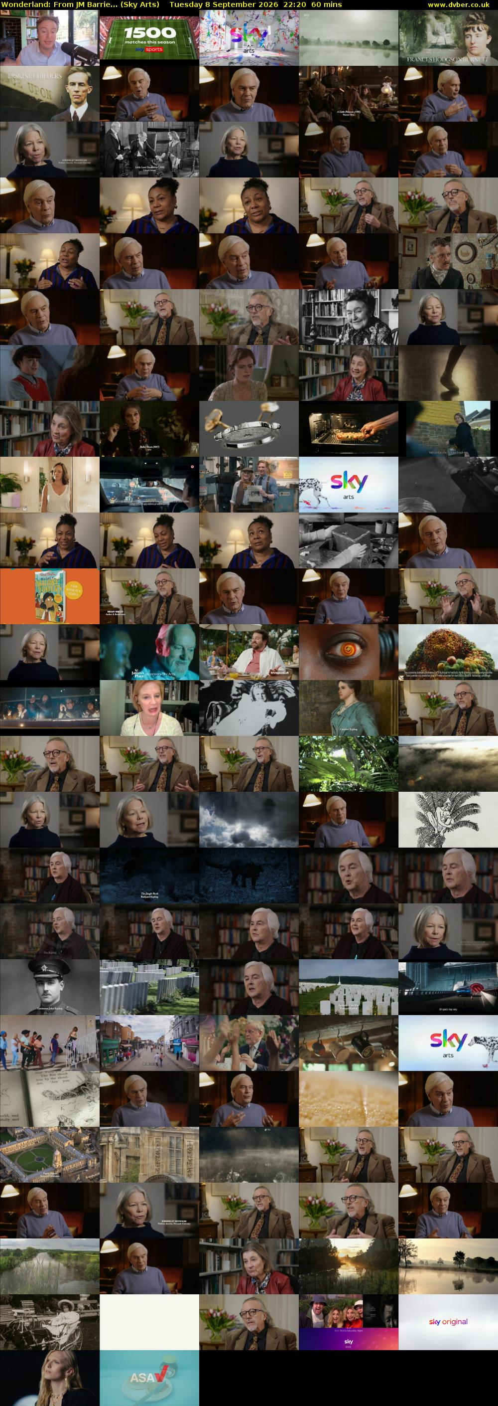 Wonderland: From JM Barrie... (Sky Arts) Tuesday 8 September 2026 22:20 - 23:20