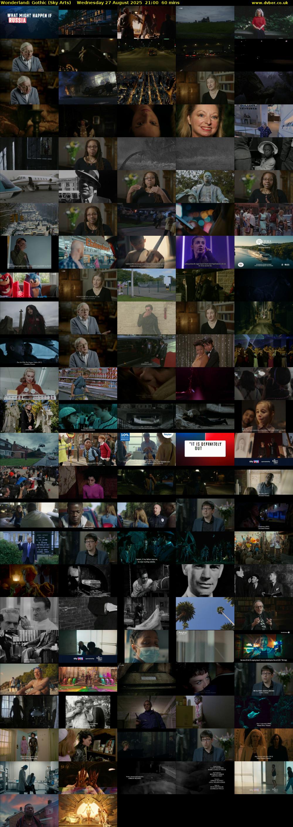 Wonderland: Gothic (Sky Arts) Wednesday 27 August 2025 21:00 - 22:00