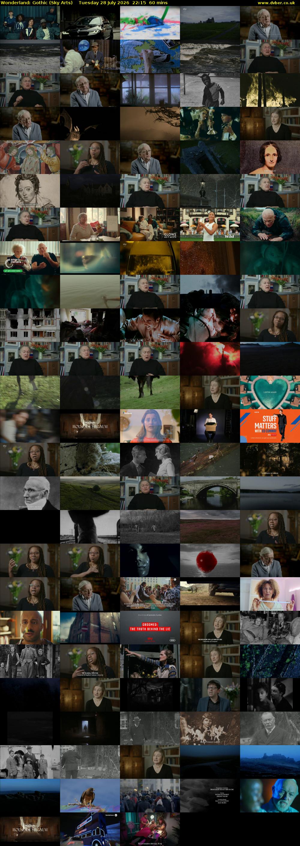 Wonderland: Gothic (Sky Arts) Tuesday 28 July 2026 22:15 - 23:15