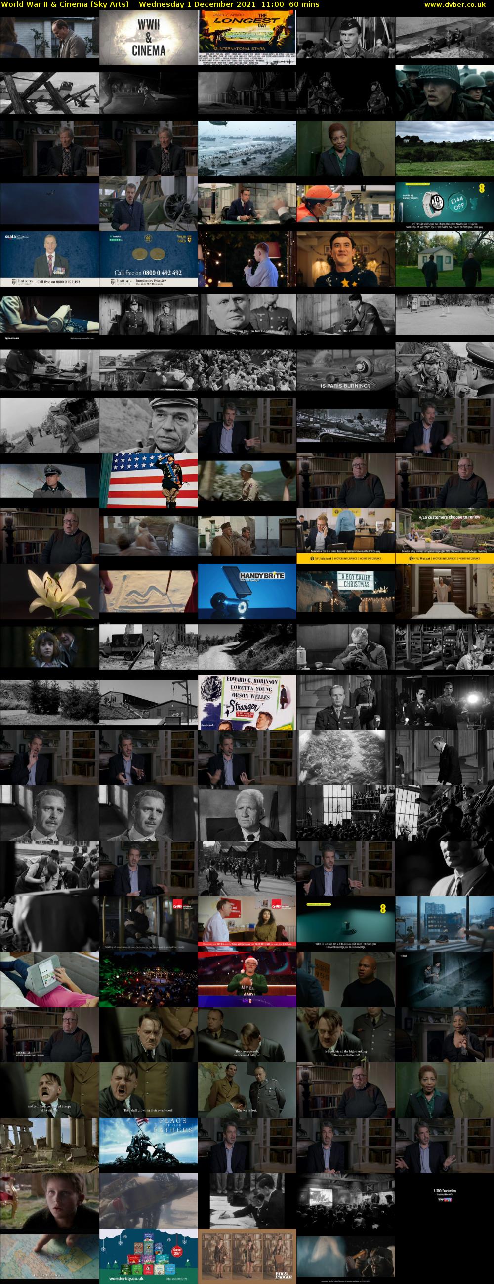 World War II & Cinema (Sky Arts) Wednesday 1 December 2021 11:00 - 12:00