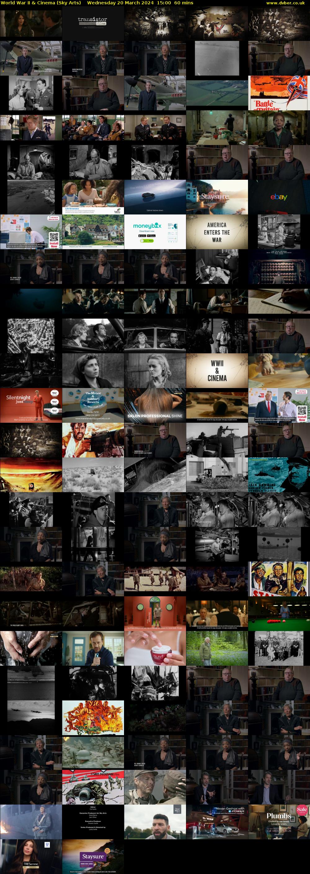 World War II & Cinema (Sky Arts) Wednesday 20 March 2024 15:00 - 16:00