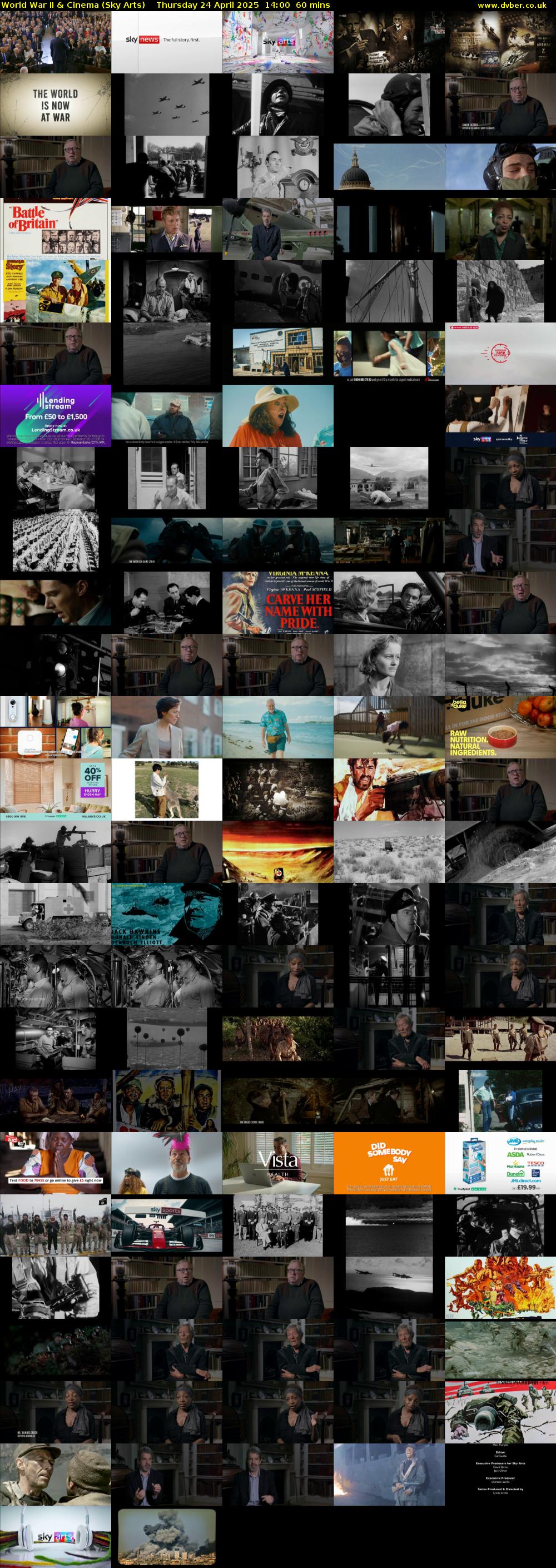 World War II & Cinema (Sky Arts) Thursday 24 April 2025 14:00 - 15:00