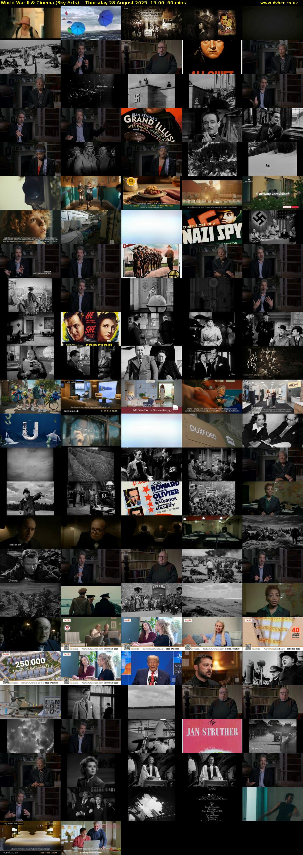 World War II & Cinema (Sky Arts) Thursday 28 August 2025 15:00 - 16:00