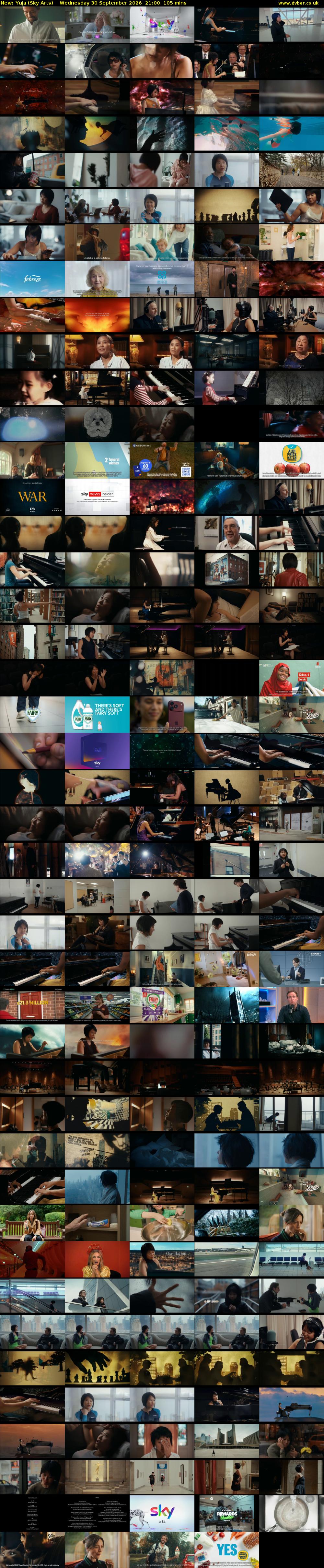 Yuja (Sky Arts) Wednesday 30 September 2026 21:00 - 22:45