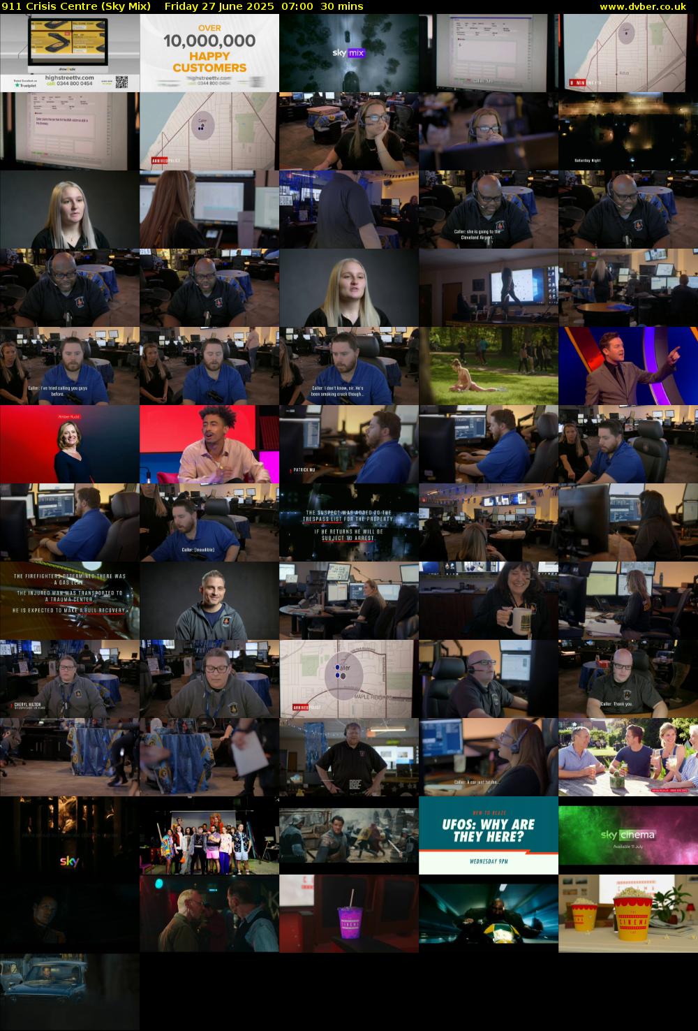 911 Crisis Centre (Sky Mix) Friday 27 June 2025 07:00 - 07:30