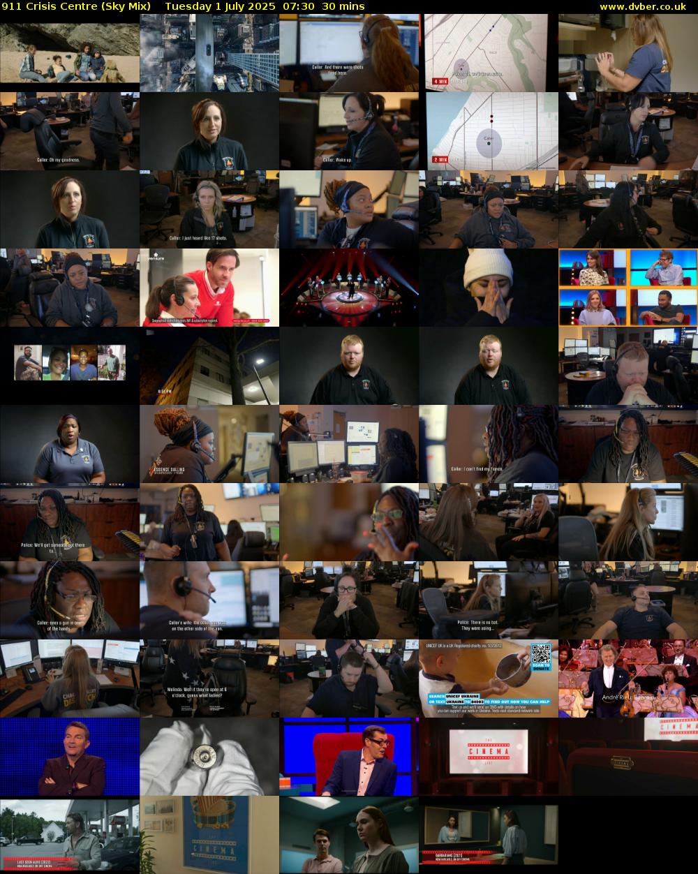 911 Crisis Centre (Sky Mix) Tuesday 1 July 2025 07:30 - 08:00