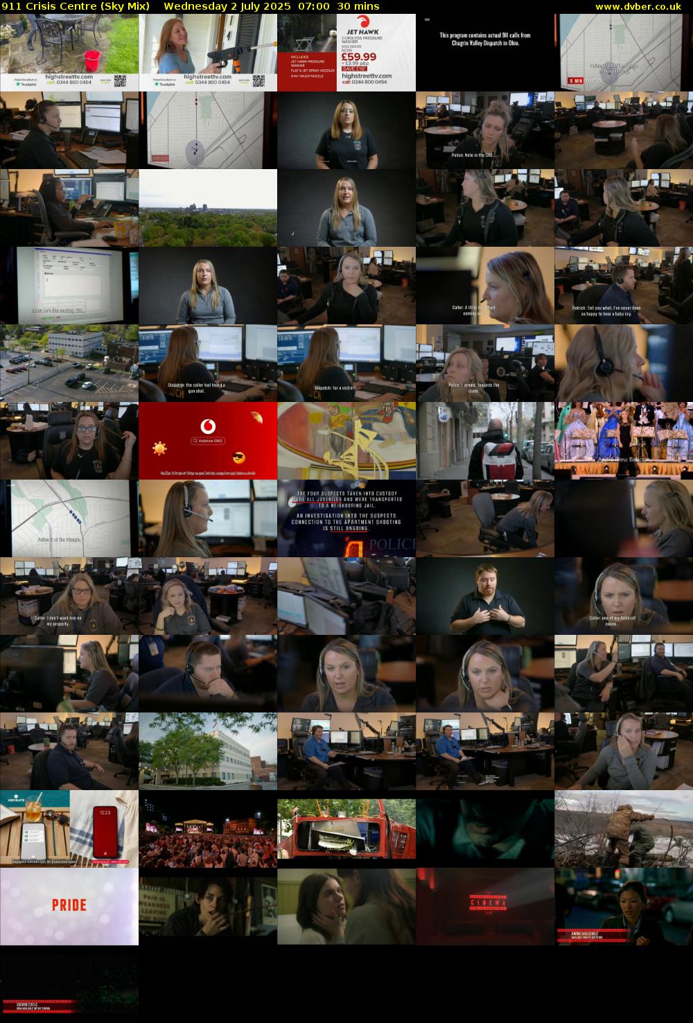 911 Crisis Centre (Sky Mix) Wednesday 2 July 2025 07:00 - 07:30