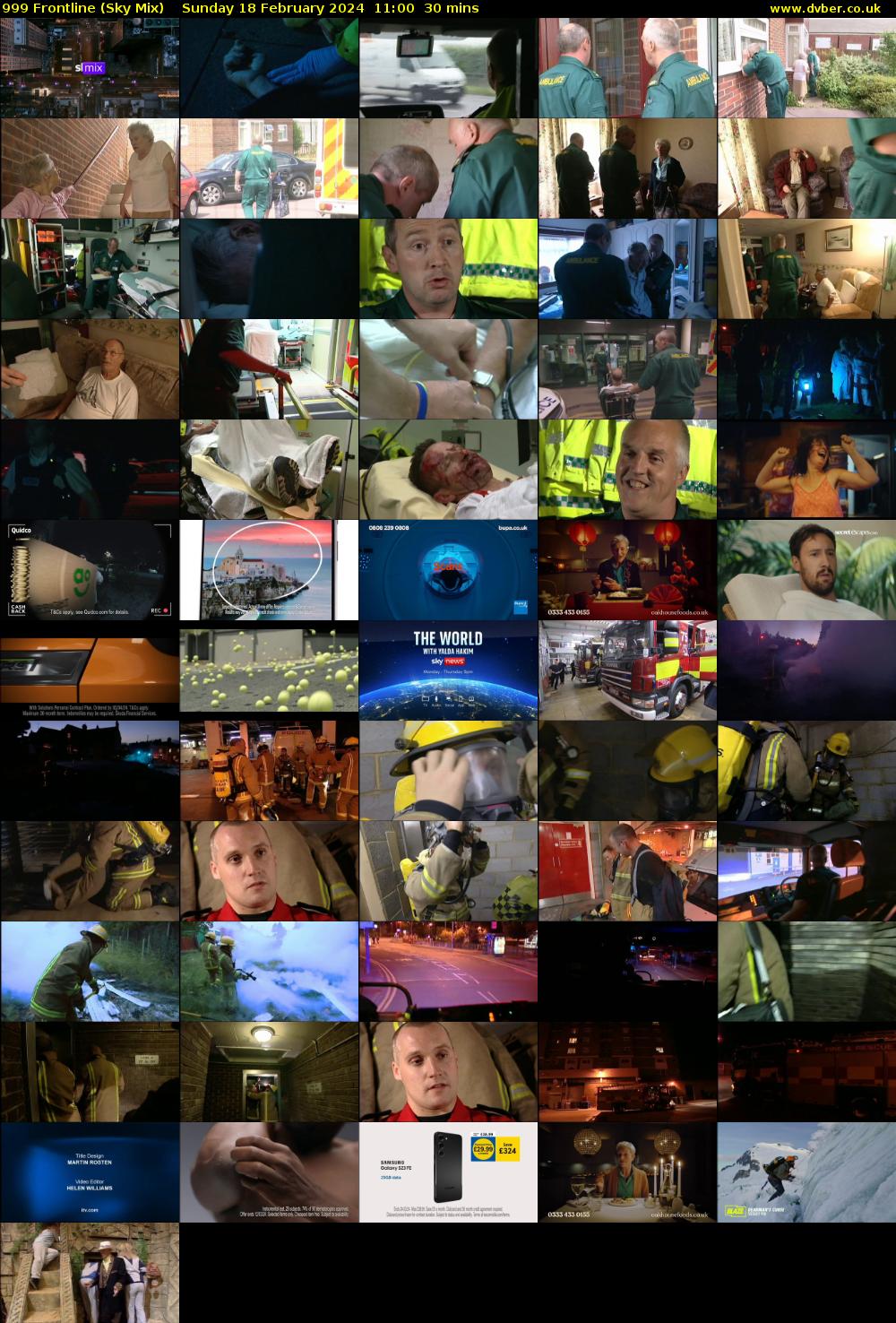999 Frontline (Sky Mix) Sunday 18 February 2024 11:00 - 11:30